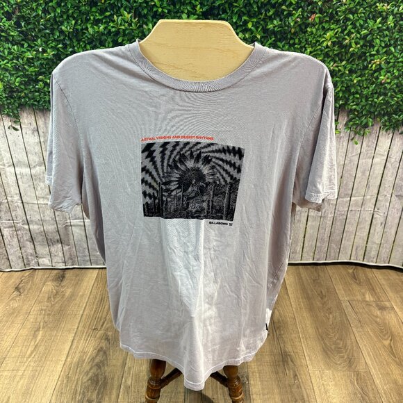 Billabong Men's Montage Wave T-Shirt Grey (SKU: 36M) - Picture 1 of 5